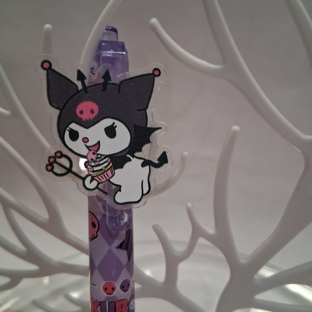 Cute Character Purple Pen